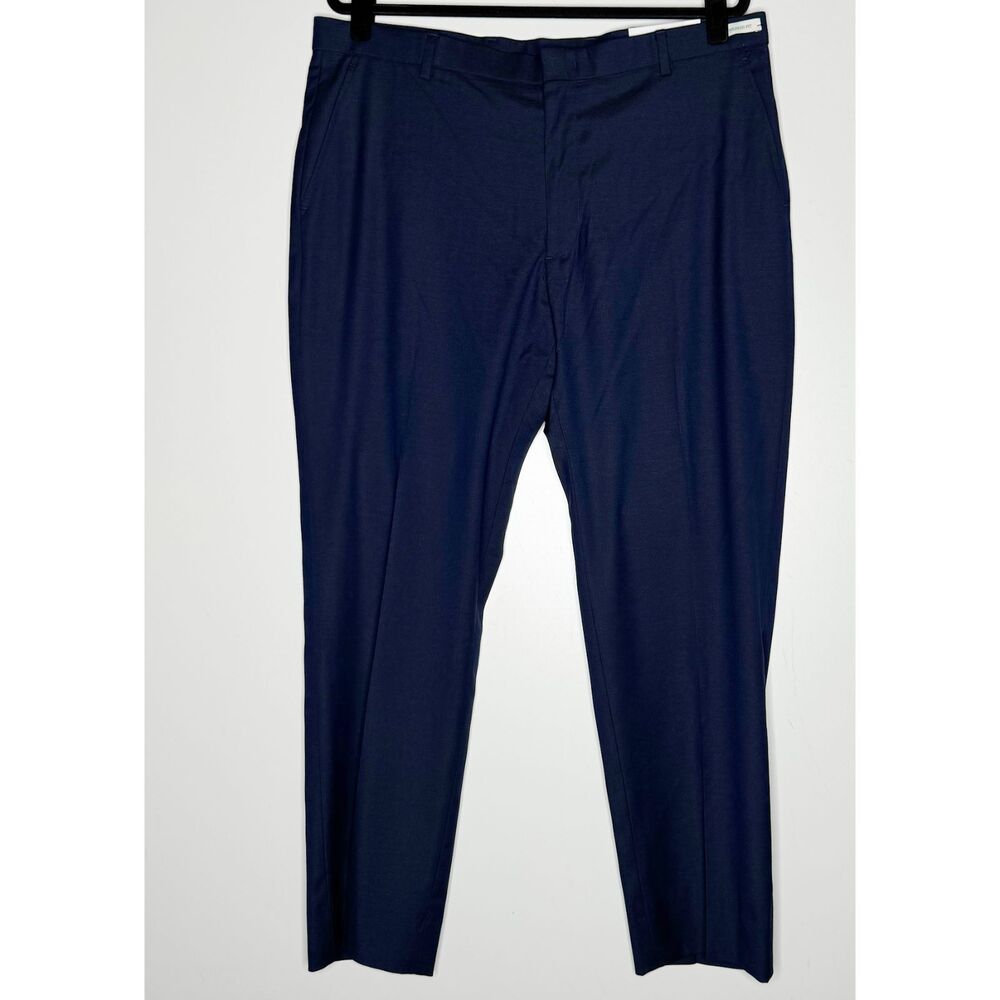 New JoS. A. Bank Tailored Fit Dress Pant Navy Blue Men's Size 38 x 32